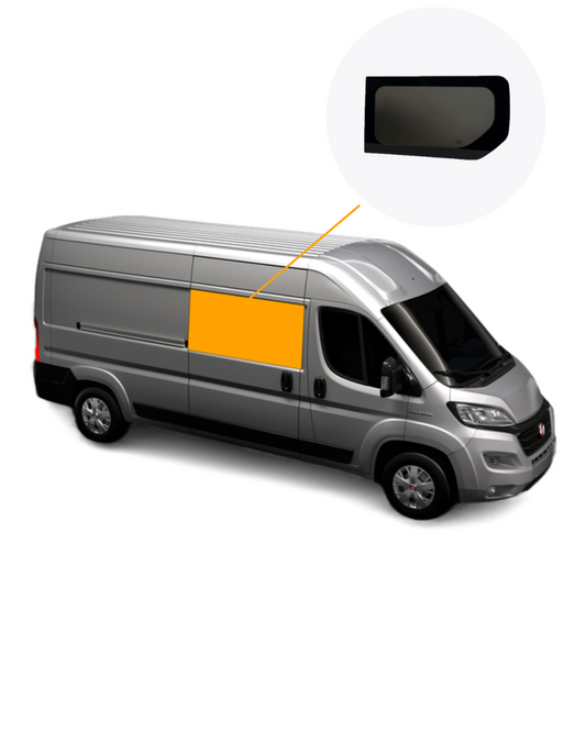 DUCATO/BOXER/JUMPER midden inbouwruit links of rechts L2/L3/L4