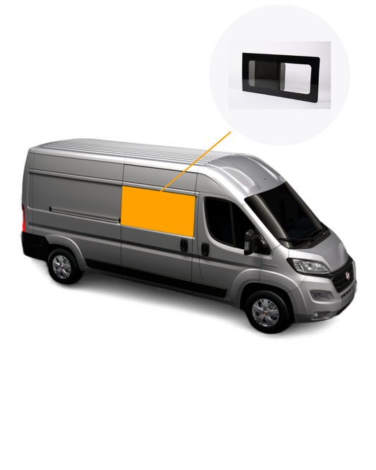 DUCATO/BOXER/JUMPER schuifraam privacy rechts L2/L3/L4