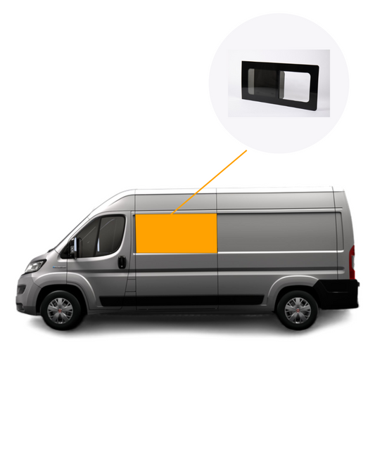 DUCATO/BOXER/JUMPER schuifraam privacy links L2/L3/L4
